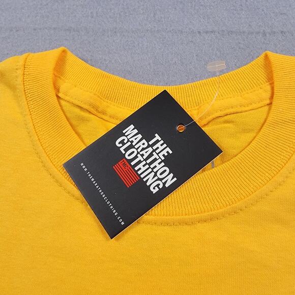 The Marathon Clothing Shirt Mens Small Yellow Crenshaw Graphic Tee Crewneck TMC - Picture 9 of 11